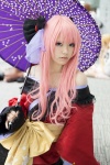 blue_eyes cosplay hairbow harumiya_yun megurine_luka pink_hair robe sash umbrella vocaloid rating:Safe score:0 user:pixymisa