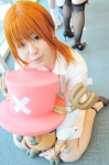 blouse cosplay nami_(one_piece) one_piece orange_hair shiori shorts twintails rating:Safe score:0 user:nil!