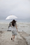 beach dress kurokawa_tomoka ocean rain umbrella rating:Safe score:0 user:nil!