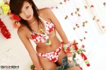 bikini flowers girlz_high kanezaki_ryo open_clothes shorts swimsuit rating:Safe score:0 user:nil!