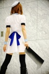 beret billhook boots cosplay dress higurashi_no_naku_koro_ni ryuuguu_rena saya thighhighs rating:Safe score:2 user:nil!
