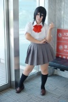 bleach blouse bowtie chili cosplay kneesocks kuchiki_rukia pleated_skirt school_uniform skirt rating:Safe score:2 user:pixymisa