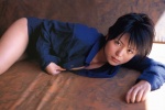1_or_8 bed bottomless cleavage dress_shirt kawamura_yukie open_clothes rating:Safe score:1 user:nil!