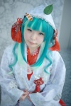 aqua_eyes cosplay hatsune_miku hood maitako multi-colored_hair robe tassels vocaloid rating:Safe score:0 user:pixymisa