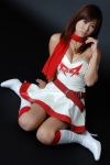 armband boots cleavage dress kneehighs nagasaku_airi scarf rating:Safe score:0 user:nil!