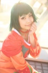 ahoge choker cosplay dress farah_oersted green_hair kaieda_kae tales tales_of_eternia rating:Safe score:0 user:nil!