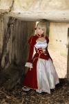 blonde_hair braid cosplay detached_sleeves dress fate/series fate/stay_night kamui_arisa red_moon saber rating:Safe score:0 user:nil!