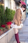 aisu coat dress shoulder_bag thighhighs zettai_ryouiki rating:Safe score:0 user:pixymisa