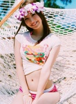 bikini_bottom hammock lei sasaki_nozomi swimsuit tshirt vyj_78 rating:Safe score:2 user:nil!
