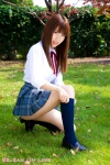 blouse kneesocks pleated_skirt school_uniform shiraishi_mizuho skirt sock_pull rating:Safe score:0 user:nil!