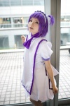cosplay dress hachimaru hairband ojamajo_doremi pantyhose purple_hair segawa_onpu side_ponytail rating:Safe score:0 user:nil!