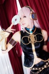 armband cosplay headset ibara kunoichi megurine_luka pink_hair sleeveless vocaloid rating:Safe score:1 user:pixymisa