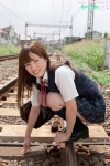 blouse bookbag kimura_maho kneesocks pleated_skirt school_uniform skirt vest rating:Safe score:0 user:nil!