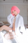 cleavage cosplay dress_shirt mike momo_velia_deviluke open_clothes panties pink_hair shinkon_keikaku to_love-ru rating:Safe score:1 user:nil!