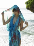 beach cleavage dress komatsu_ayaka ocean ponytail wpb_116 rating:Safe score:0 user:nil!