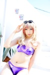 bikini cosplay macross macross_frontier multi-colored_hair pool sachi_budou sheryl_nome sunglasses swimsuit rating:Safe score:0 user:nil!