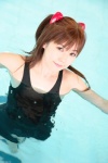 chokoa_hokan_keikaku coa cosplay hair_pods neon_genesis_evangelion one-piece_swimsuit pool red_hair soryu_asuka_langley swimsuit twintails wet rating:Safe score:0 user:nil!