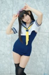 amatsuka_miyu cosplay goggles sailor_uniform school_swimsuit school_uniform swimsuit tagme_character tagme_series thighhighs twintails rating:Safe score:2 user:nil!