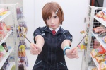 blouse cosplay familymart hair_clip meiko pocky tie vocaloid wristband yu rating:Safe score:2 user:nil!