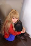aisaka_taiga blazer blonde_hair blouse cosplay igarashi_natsumi pleated_skirt school_uniform skirt sweet_plus_-_natmu_mix thighhighs toradora! zettai_ryouiki rating:Safe score:1 user:nil!