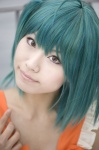 ahoge camisole cosplay green_hair ibara macross macross_frontier ranka_lee twintails rating:Safe score:1 user:nil!