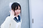 blouse cardigan cosplay hairbow love_plus sailor_uniform scarf_tie school_uniform takane_manaka tsubasa_(iii) rating:Safe score:0 user:pixymisa