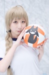 ahoge amane blonde_hair braid cosplay gym_uniform tagme_character tagme_series tshirt rating:Safe score:0 user:nil!