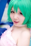 choker cosplay green_hair macross macross_frontier ranka_lee sakura_(iv) sleeveless_blouse twintails rating:Safe score:0 user:pixymisa