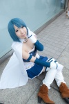 blue_hair boots cape corset cosplay detached_sleeves dress gloves miki_sayaka naka_aru puella_magi_madoka_magica thighhighs rating:Safe score:0 user:pixymisa