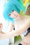 blue_hair bra cosplay ikkitousen kibashi panties ryofu_housen thighhighs twintails rating:Safe score:3 user:nil!