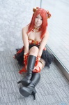 boots cleavage corset cosplay garter love_live!_school_idol_project miniskirt nishikino_maki skirt tatsuki_(iii) twin_buns rating:Safe score:0 user:nil!