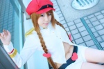 aiba_ai alice_parade blonde_hair cap cosplay midriff rouge13 shorts twin_braids uniform rating:Safe score:0 user:nil!