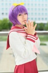 cosplay hiiragi_tsukasa lucky_star naito purple_hair sailor_uniform school_uniform rating:Safe score:0 user:darkgray