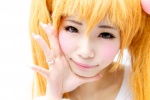 balls blonde_hair cosplay himemiya_mahore kodomo_no_jikan kokonoe_rin swimsuit wristband rating:Safe score:1 user:pulsr
