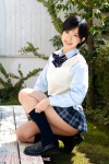 blouse kneesocks kuramochi_yuka pleated_skirt school_uniform skirt sock_pull sweater_vest rating:Safe score:1 user:nil!