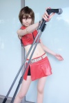 cosplay default_costume houtou_singi meiko microphone midriff pantyhose skirt vest vocaloid rating:Safe score:0 user:Log