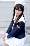 cardcaptor_sakura cosplay daidouji_tomoyo miniskirt pleated_skirt sailor_uniform school_uniform skirt tie zero_inch rating:Safe score:0 user:nil!
