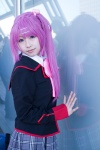 cosplay little_busters! merino_moko purple_hair saigusa_haruka school_uniform rating:Safe score:0 user:xkaras