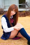 blouse costume haruna_megumi kneesocks pleated_skirt school_uniform skirt sweater_vest rating:Safe score:0 user:nil!