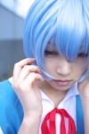 ayanami_rei blue_hair cosplay iori neon_genesis_evangelion sailor_uniform school_uniform rating:Safe score:0 user:nil!