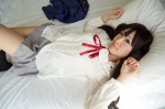 bed blouse cosplay kneesocks k-on! nakano_azusa pleated_skirt school_uniform skirt tsukihana_rin twintails rating:Safe score:0 user:nil!