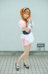 apron asahina_mikuru cosplay dress hairband orange_hair pantyhose suzumiya_haruhi_no_yuuutsu tsukikage_yayoi twintails waitress waitress_uniform rating:Safe score:4 user:nil!