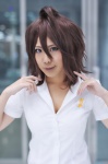 ahoge blouse cosplay school_uniform tagme_character tagme_series tarou rating:Safe score:0 user:nil!