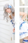 chii choker cosplay dress garter hairbow idolmaster_2 one_glove shijou_takane silver_hair rating:Safe score:0 user:nil!
