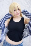 blonde_hair blouse blue_eyes cosplay denim girlfriend_beta izumi_rin mochizuki_erena shorts tank_top rating:Safe score:0 user:pixymisa