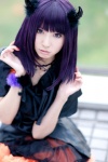 cosplay dress garters horns original purple_hair rinami rating:Safe score:2 user:nil!