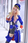 band_uniform blazer boots chaps cosplay gloves hat macross macross_frontier microphone multi-colored_hair sae sheryl_nome shorts rating:Safe score:0 user:nil!