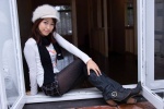 boots hat kashiwagi_misato pantyhose scarf shorts tshirt rating:Safe score:1 user:nil!