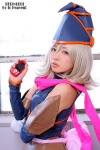 blonde_hair blouse bolas cellphone cosplay detached_sleeves gagaga_girl hat natsumi necklace pink_eyes pointed_skirt scarf yugioh!_zexal rating:Safe score:0 user:pixymisa