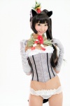 animal_ears cat_ears corset cosplay elbow_gloves gloves necoco original oshogatsu-chan oshogatsu-chan_(phot) panties side_ponytail tail rating:Safe score:2 user:nil!